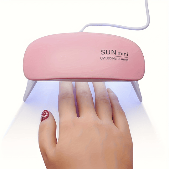 1pc Lâmpada Secadora de Unhas Portátil - Design Mini Mouse, Alimentada por USB, Luz de Cura de Gel UV LED Dobrável, Material Plástico, Sem Odor, para Cuidados com Mãos e Pés, Ideal...