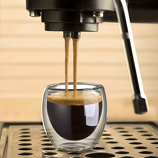 6 peças de canecas de café expresso de vidro de 2,7 onças, copos isolados de parede dupla, conjunto de copos para chá, café, café com leite, café, leite, transparente para restaurante Eid Al-Adha Muba