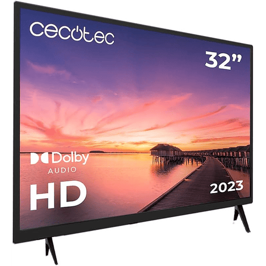 Televisor TV 0 Series 0032. Ecrã de 32 polegadas, HD, resolução ideal de imagens e vídeos, sistema Dolby, memória flash, conectividade HDMI/USB, controlo remoto, classe E