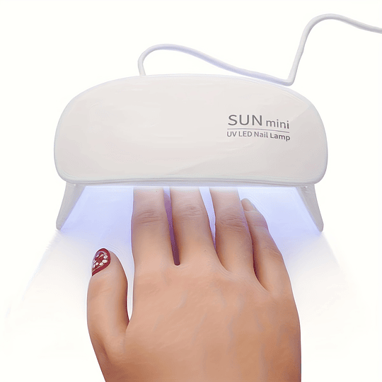 1pc Lâmpada Secadora de Unhas Portátil - Design Mini Mouse, Alimentada por USB, Luz de Cura de Gel UV LED Dobrável, Material Plástico, Sem Odor, para Cuidados com Mãos e Pés, Ideal...