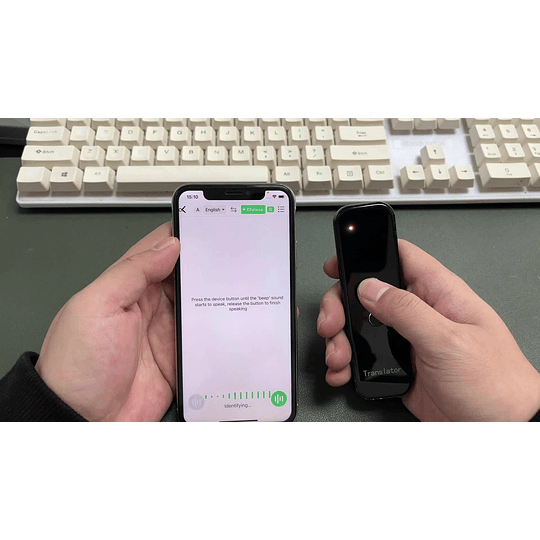 Tradutor de voz inteligente de 137 idiomas: tradução instantânea em tempo real, apresentação de resultados de tradução de aplicações, adequado para a maioria dos telefones Android/iOS
