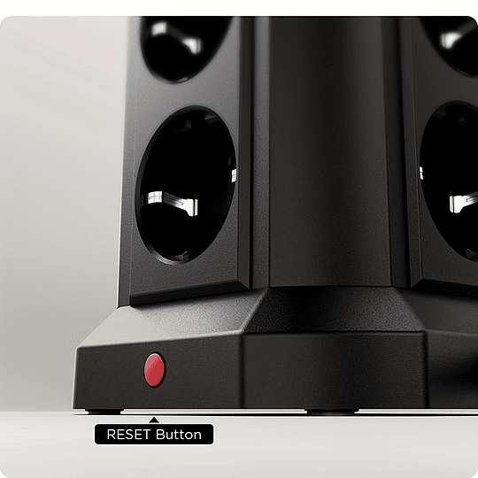 Torre Multi Power Strip Ficha UE vertical Tomadas de 12 vias com 5 interruptores USB Gama de energia vertical múltipla 2 interruptores Multi Tomada Power Strip, proteção contra picos e proteção contra
