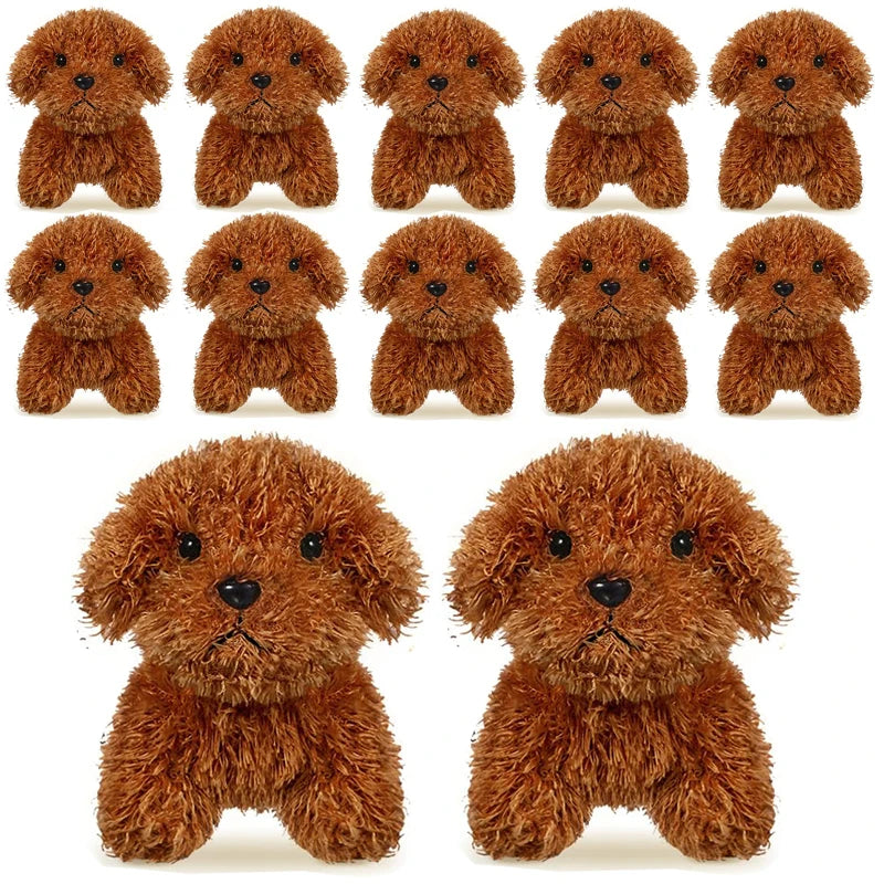 Cão de pelúcia brinquedos de pelúcia 4.72 Polegada cachorros de pelúcia mini cães de pelúcia para adotar um filhote de cachorro festa favores natal chá de bebê aniversário