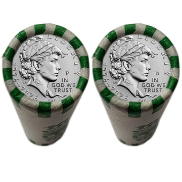 America 250 EMERGING LIBERTY DIMES 1776–2026 Uncirculated Rolls Set - P & D Mint