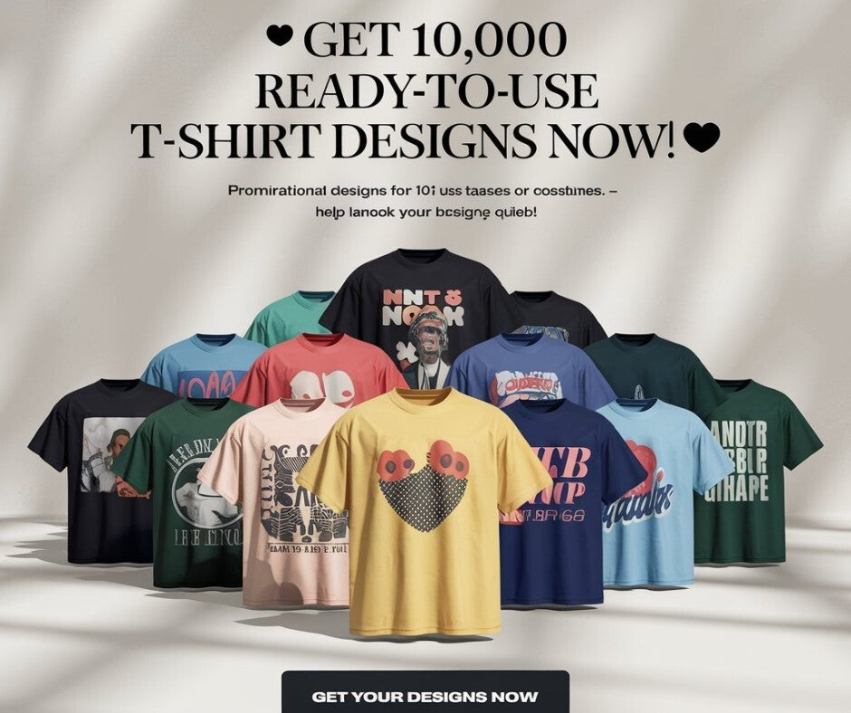 T-shirt Designs -Unlock 10,000 Premium  – Affordable & Ready to Print