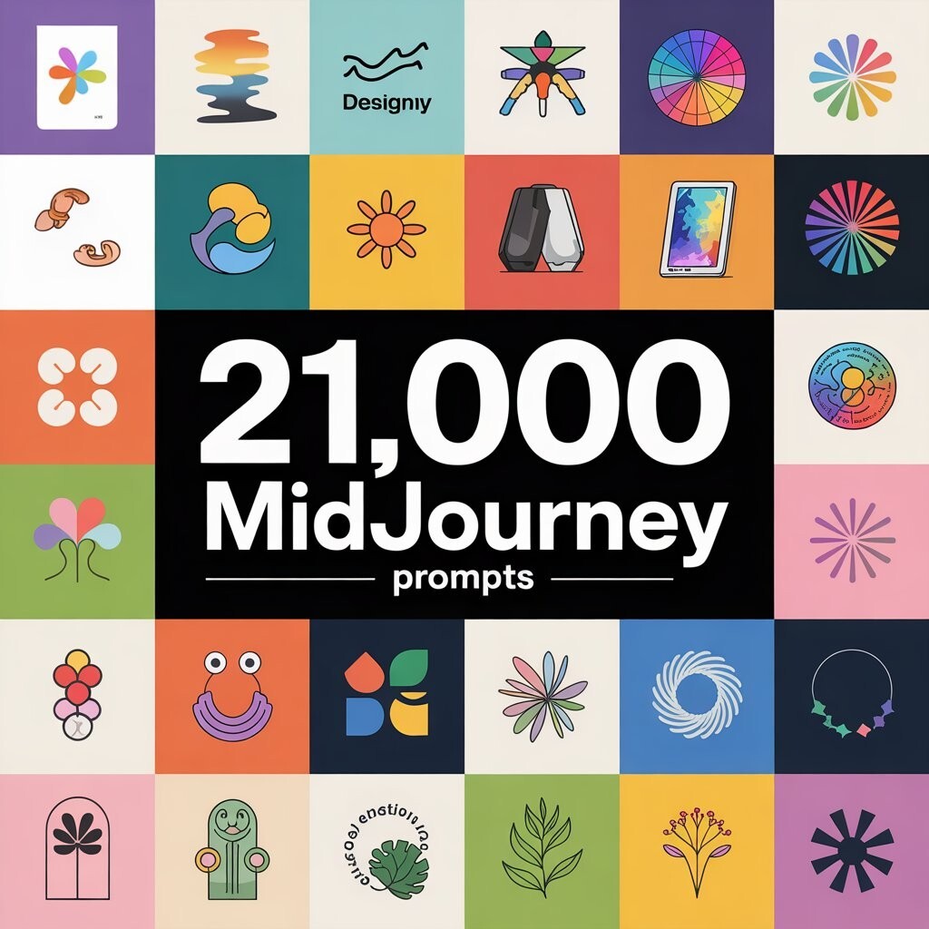 21,000 MidJourney Prompts Bundle - Comprehensive Collection for T-Shirt Designs,